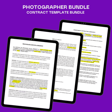 Photography Services Contract Template Bundle - Business Legal Hub